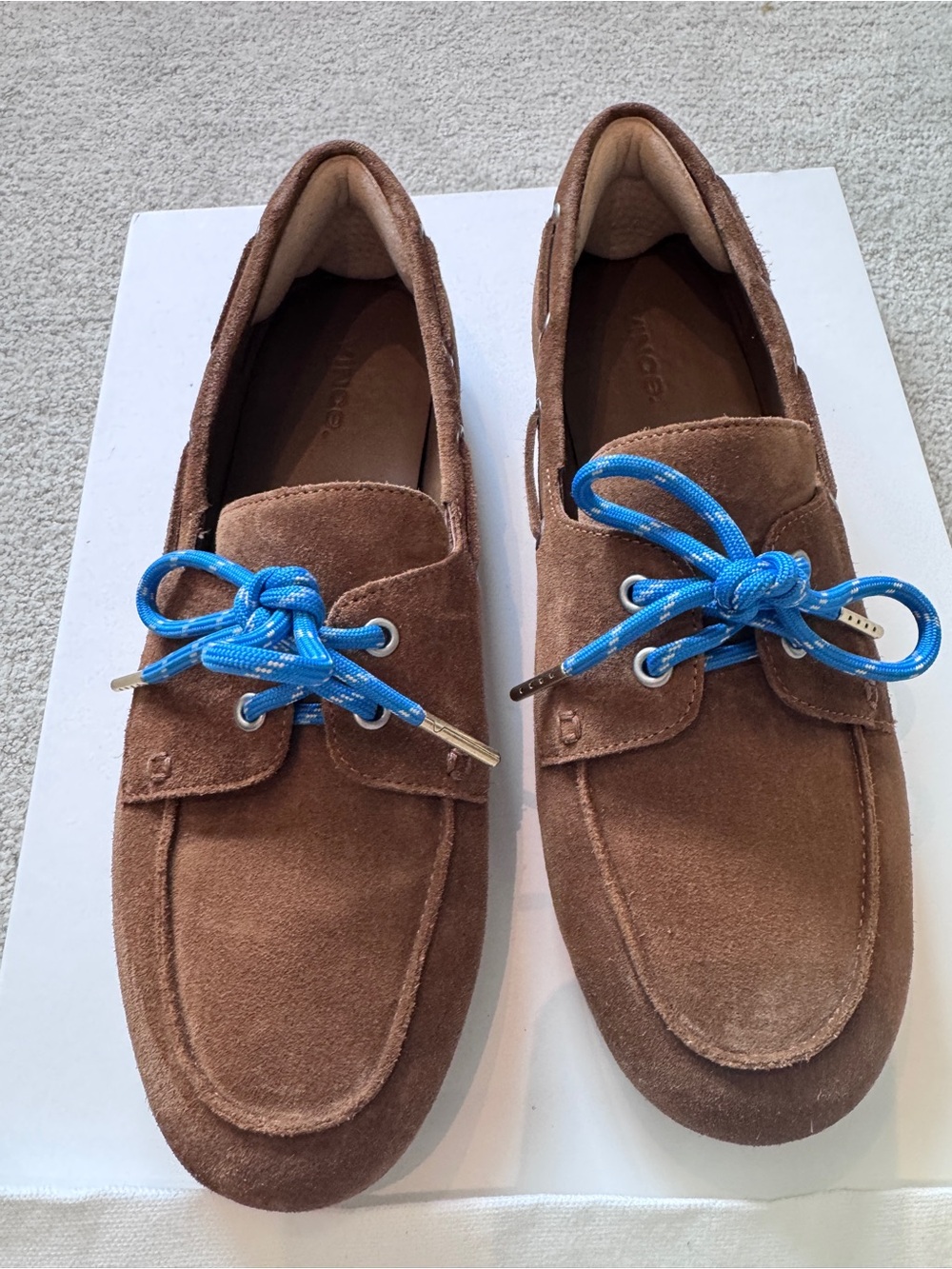 Vince Marin Suede Lace-Up Loafer Boat Shoe